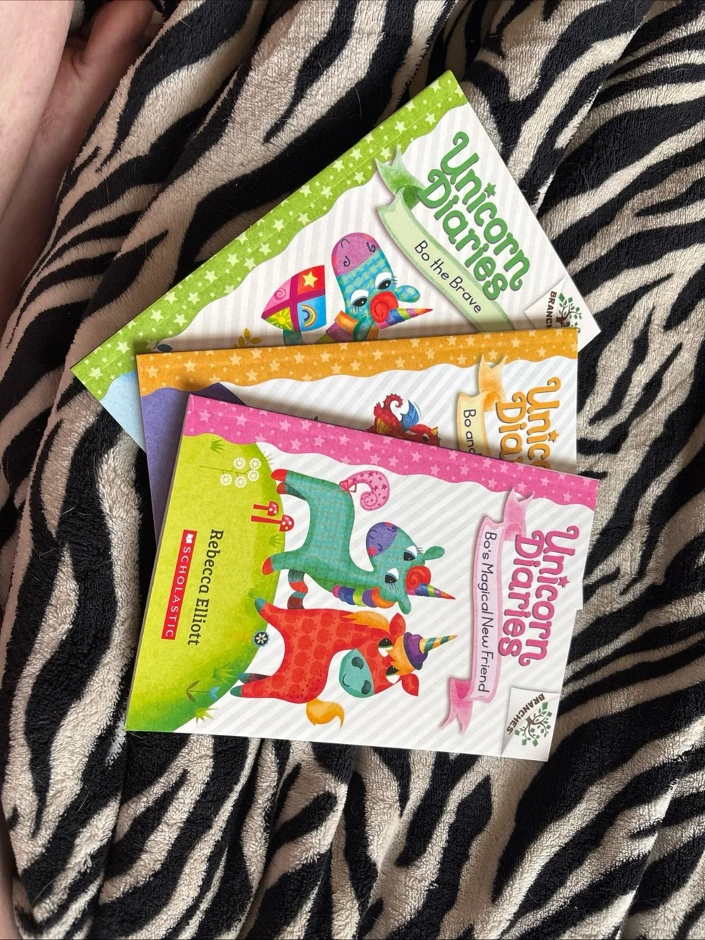 Scholastic Unicorn Diaries Pink, Green, Yellow Book Set
